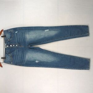 Steve Madden Distressed‎ High Waist Button Fly Skinny Jeans 5